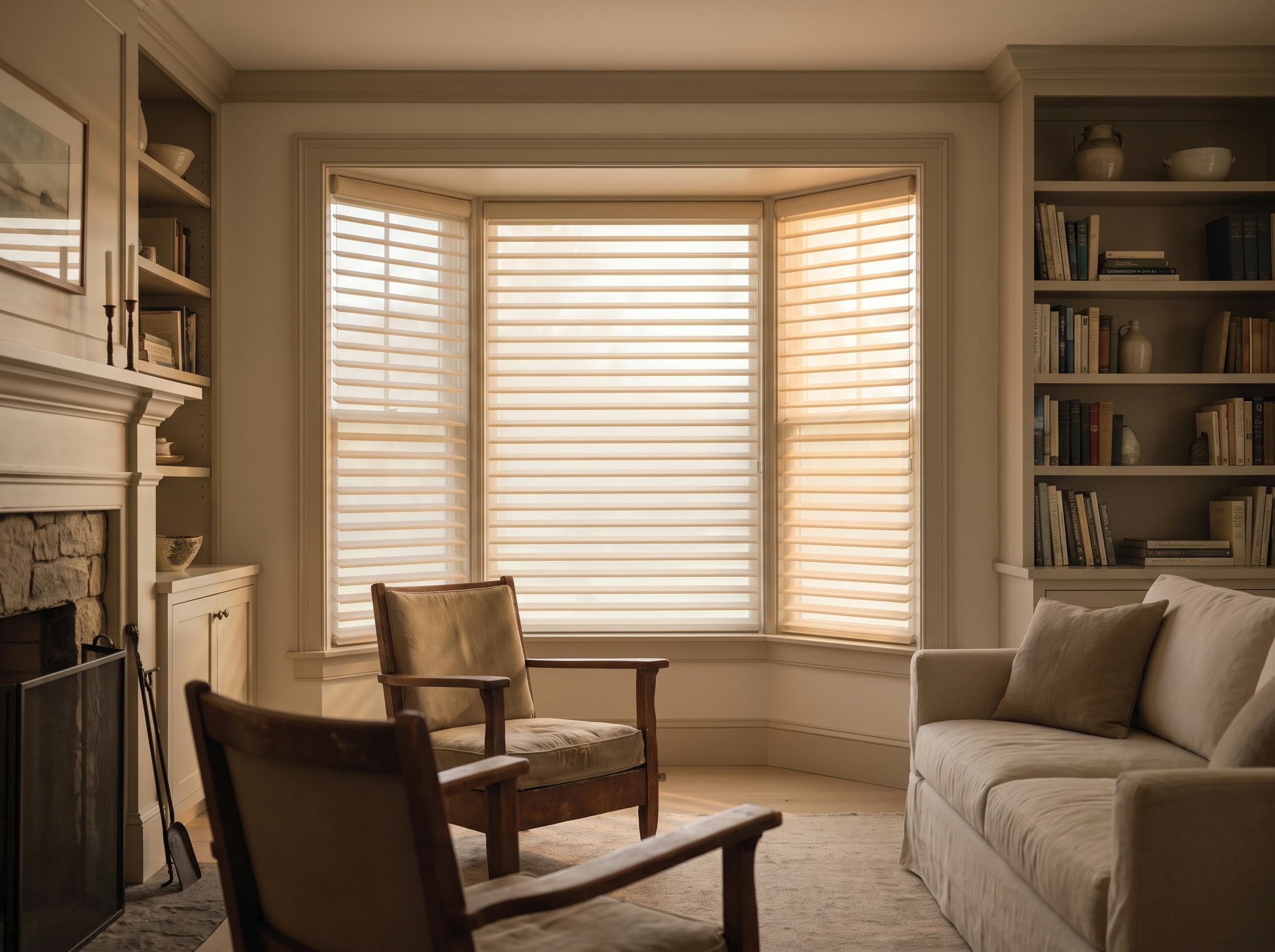 Hunter Douglas Silhouette installed in a New England home
